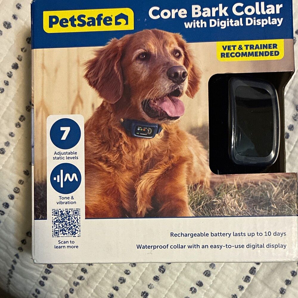 PetSafe Core Bark Collar Digital Display Waterproof Rechargeable M/L